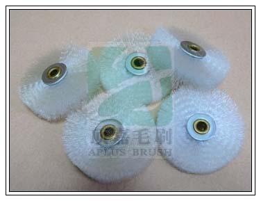 壓片式尼龍毛刷輪(無桿)