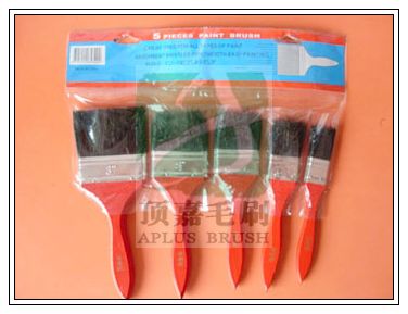 五件套木柄豬鬃油漆刷